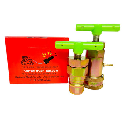 1" ISO 7241-A Hydraulic Quick Coupler Pressure Decompression Relief Release Tool