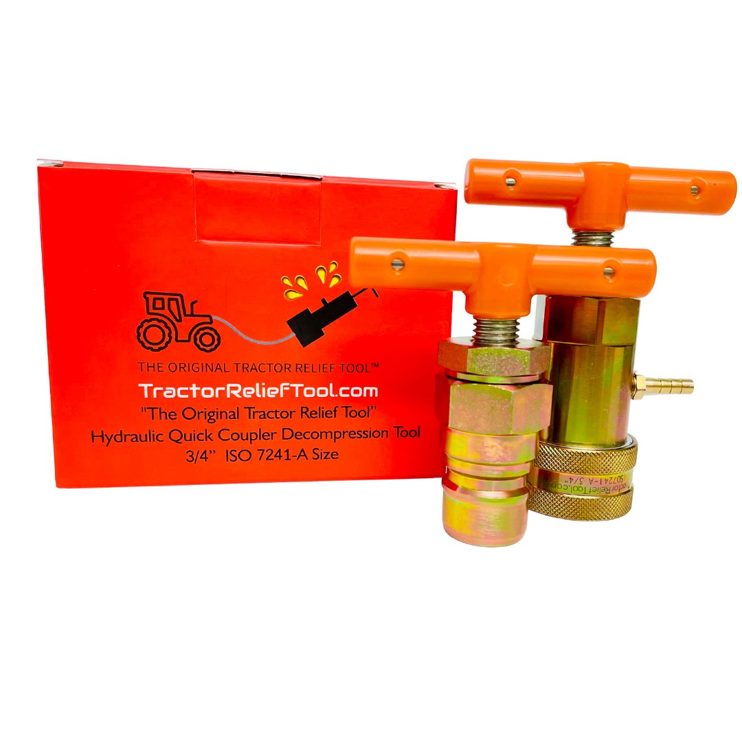 3/4" ISO 7241-A Hydraulic Quick Coupler Pressure Decompression Relief Release Tool